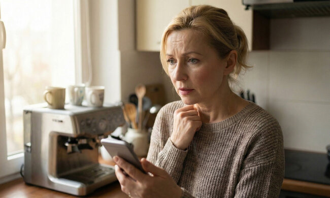 V neděli jsem nám chtěla uvařit kávu. V jeho telefonu se mihla zpráva: “Stýská se mi. Kdy zase budeš u mě?”